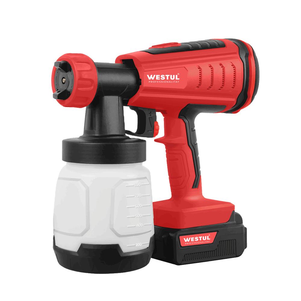 Brushless Cordless HVLP ह्यान्डहेल्ड स्प्रे गन